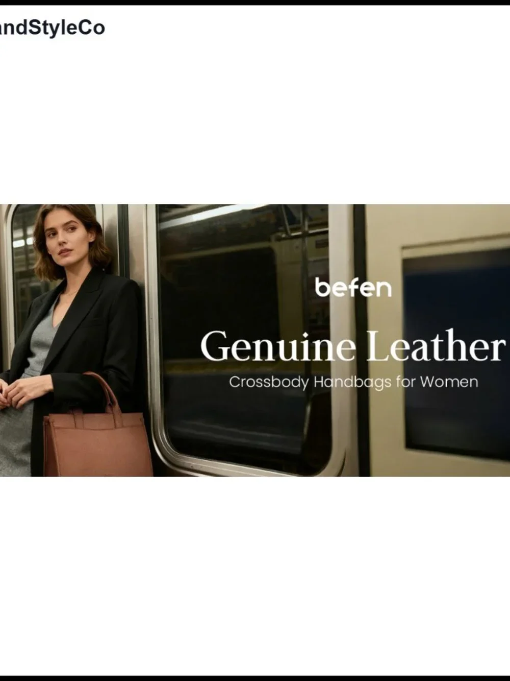 Genuine Leather Satchel Tote Crossbody Handbag with Zipper